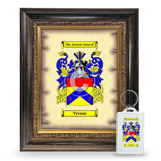 Vyvane Framed Coat of Arms and Keychain - Heirloom