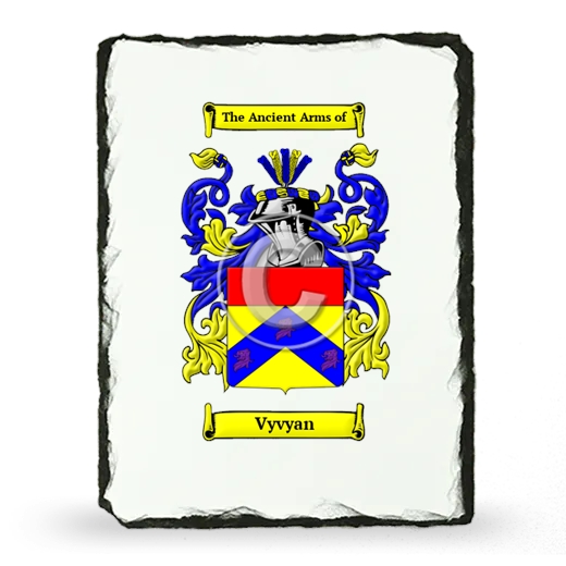 Vyvyan Coat of Arms Slate