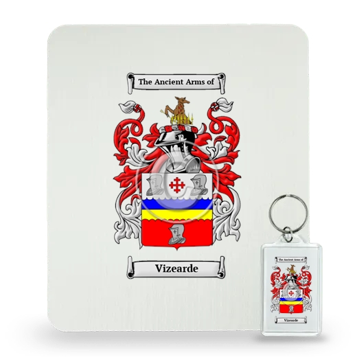 Vizearde Mouse Pad and Keychain Combo Package