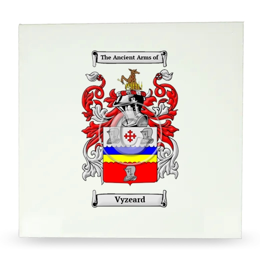 Vyzeard Large Ceramic Tile with Coat of Arms