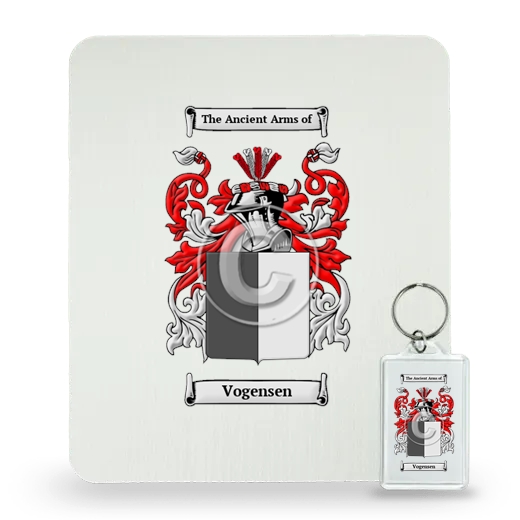 Vogensen Mouse Pad and Keychain Combo Package