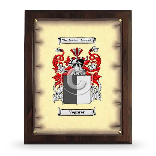 Vognser Coat of Arms Plaque