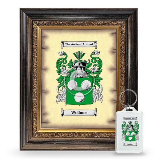 Wollmer Framed Coat of Arms and Keychain - Heirloom