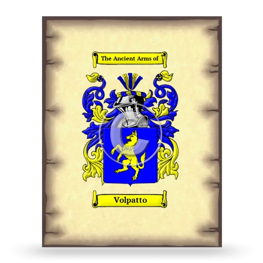 Volpatto Coat of Arms Print