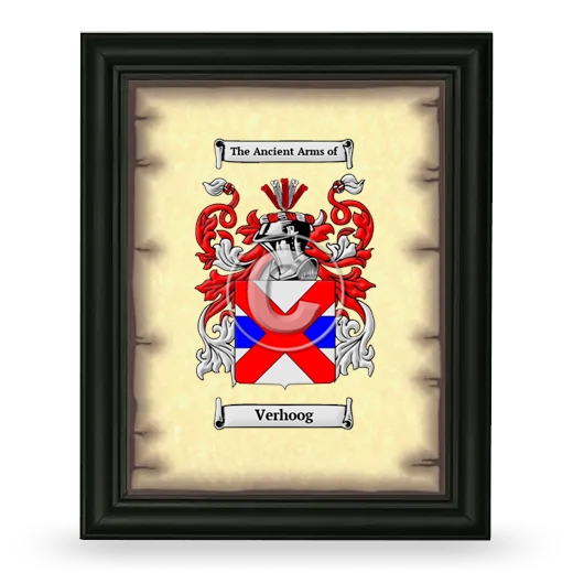 Verhoog Coat of Arms Framed - Black