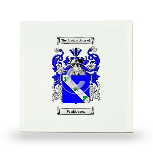 Wabberes Small Ceramic Tile with Coat of Arms