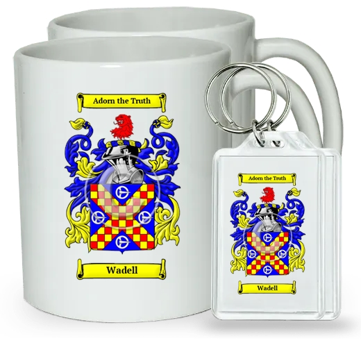 Wadell Pair of Coffee Mugs and Pair of Keychains