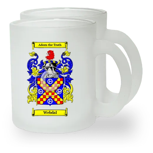 Webdal Pair of Frosted Glass Mugs