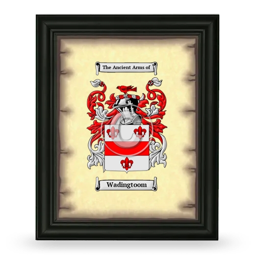 Wadingtoom Coat of Arms Framed - Black
