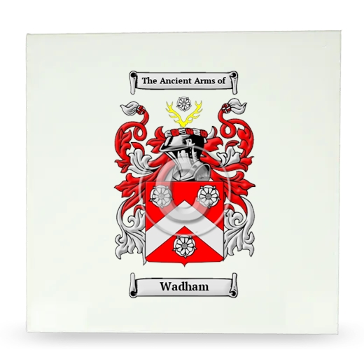 Wadham Large Ceramic Tile with Coat of Arms