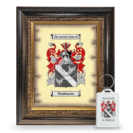 Wadenstar Framed Coat of Arms and Keychain - Heirloom