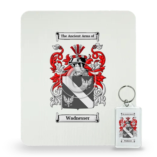 Wadnesser Mouse Pad and Keychain Combo Package