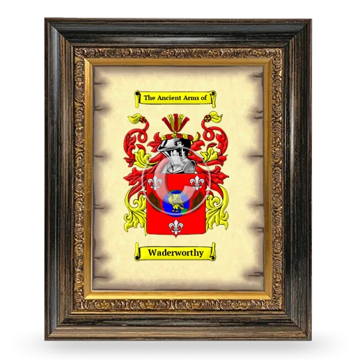 Waderworthy Coat of Arms Framed - Heirloom