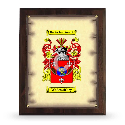 Wadeswithey Coat of Arms Plaque