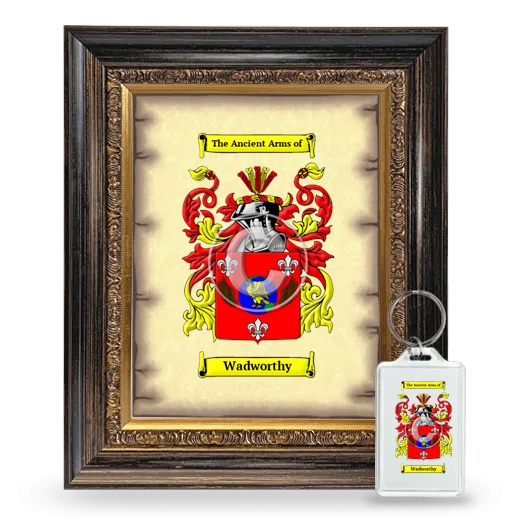 Wadworthy Framed Coat of Arms and Keychain - Heirloom