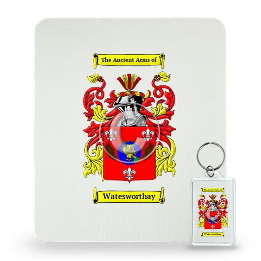 Watesworthay Mouse Pad and Keychain Combo Package