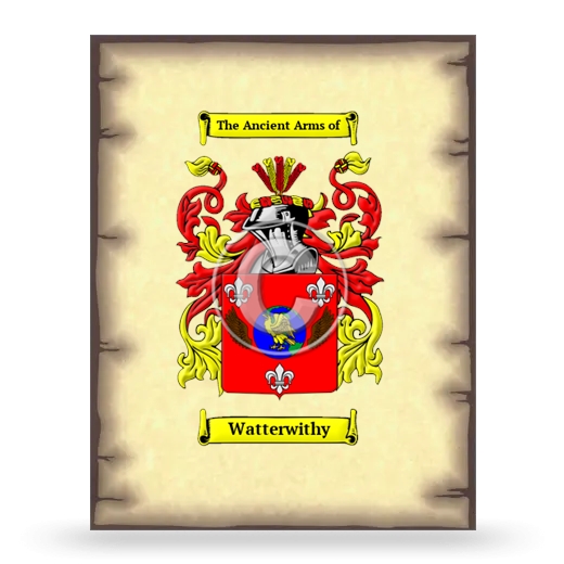 Watterwithy Coat of Arms Print