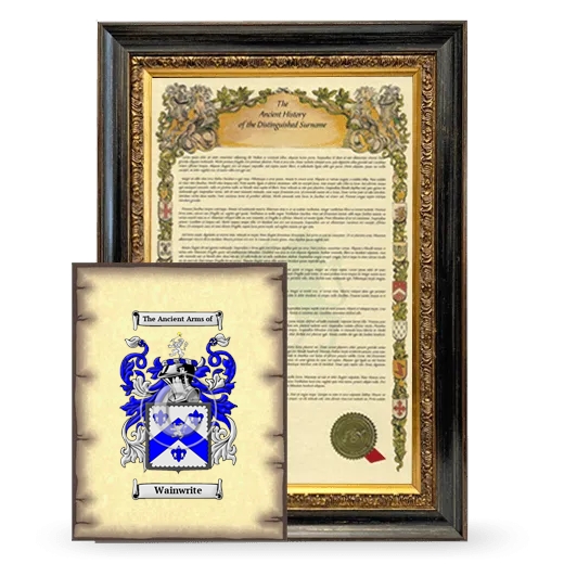 Wainwrite Framed History and Coat of Arms Print - Heirloom