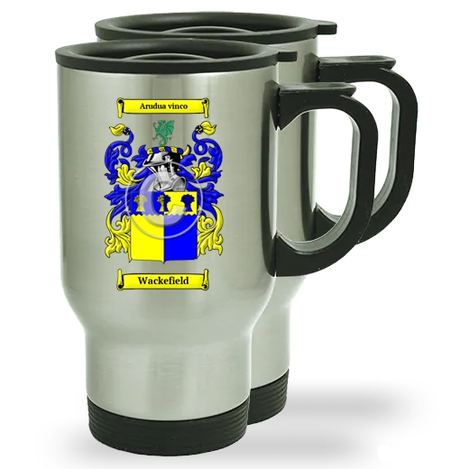 Wackefield Pair of Steel Travel Mugs