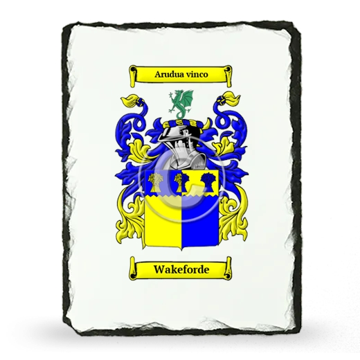 Wakeforde Coat of Arms Slate