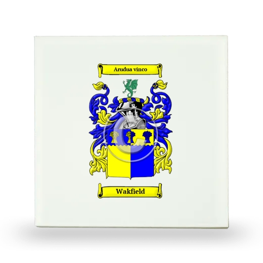 Wakfield Small Ceramic Tile with Coat of Arms