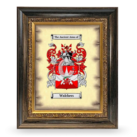 Walchers Coat of Arms Framed - Heirloom