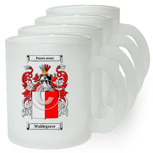 Waldegrave Set of 4 Frosted Glass Mugs