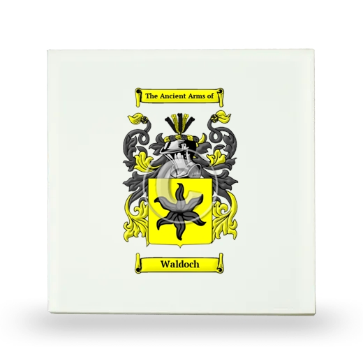 Waldoch Small Ceramic Tile with Coat of Arms