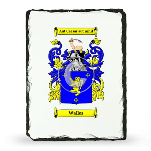 Walles Coat of Arms Slate