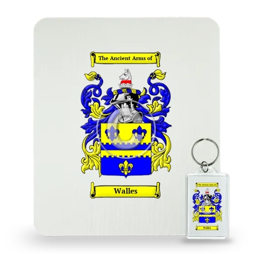 Walles Mouse Pad and Keychain Combo Package