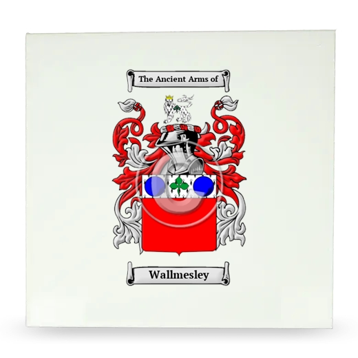 Wallmesley Large Ceramic Tile with Coat of Arms