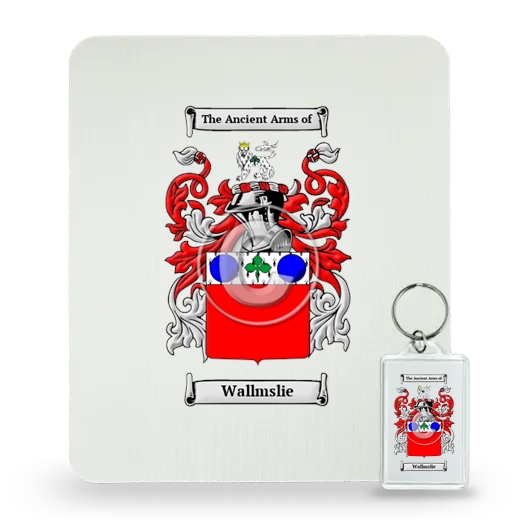 Wallmslie Mouse Pad and Keychain Combo Package