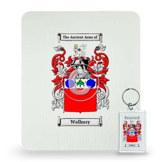 Wallmsy Mouse Pad and Keychain Combo Package