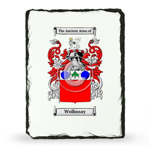 Wollmsay Coat of Arms Slate