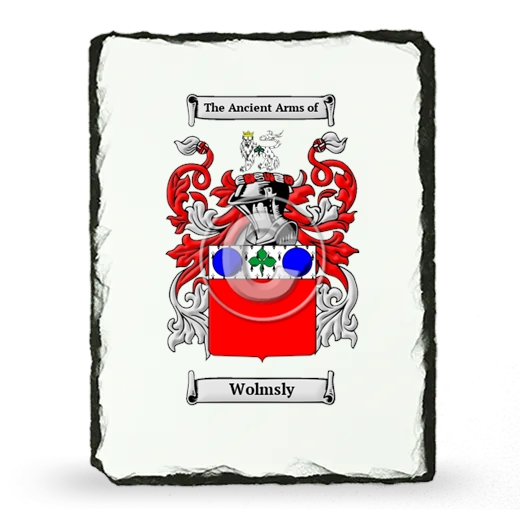 Wolmsly Coat of Arms Slate