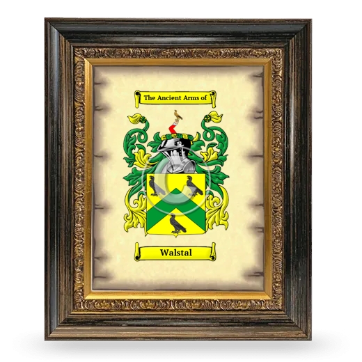 Walstal Coat of Arms Framed - Heirloom