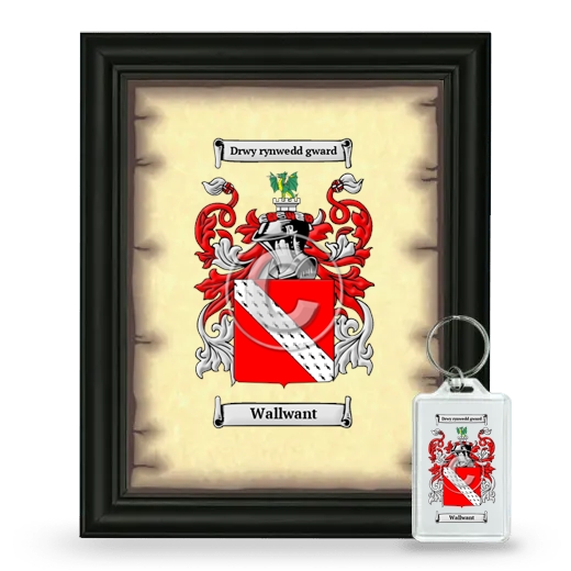 Wallwant Framed Coat of Arms and Keychain - Black