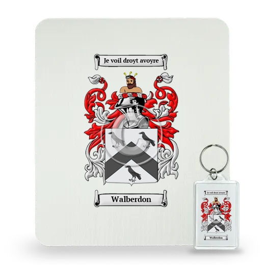 Walberdon Mouse Pad and Keychain Combo Package