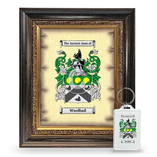 Wardhail Framed Coat of Arms and Keychain - Heirloom