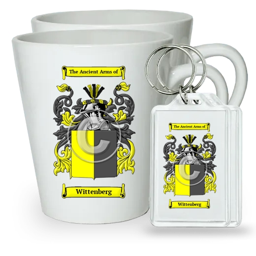 Wittenberg Pair of Latte Mugs and Pair of Keychains