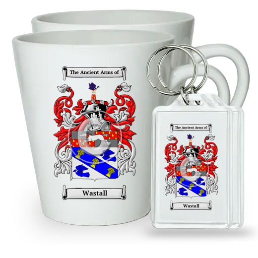 Wastall Pair of Latte Mugs and Pair of Keychains