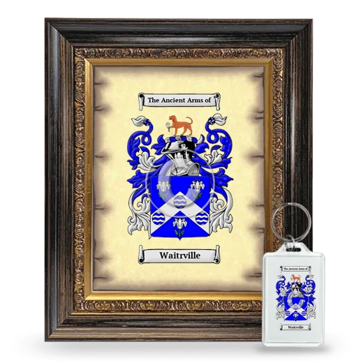 Waitrville Framed Coat of Arms and Keychain - Heirloom