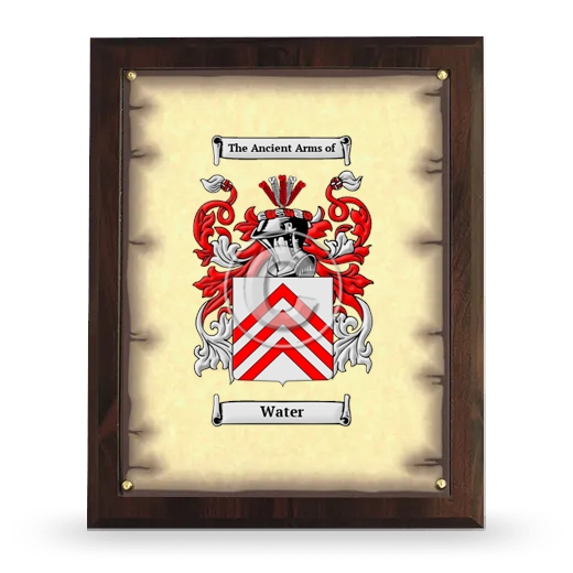 Water Coat of Arms Plaque