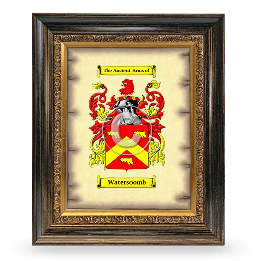 Watersoomb Coat of Arms Framed - Heirloom