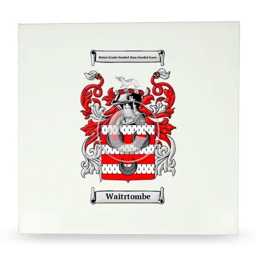 Waitrtombe Large Ceramic Tile with Coat of Arms