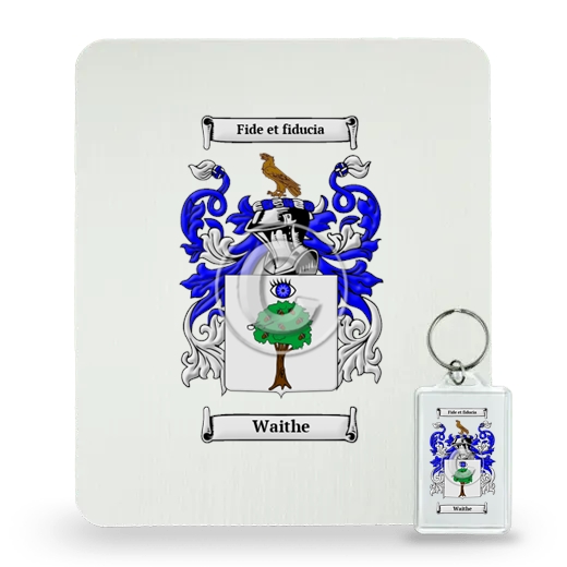 Waithe Mouse Pad and Keychain Combo Package