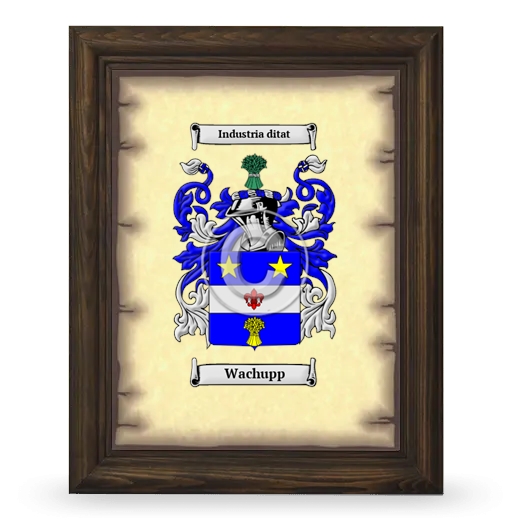 Wachupp Coat of Arms Framed - Brown