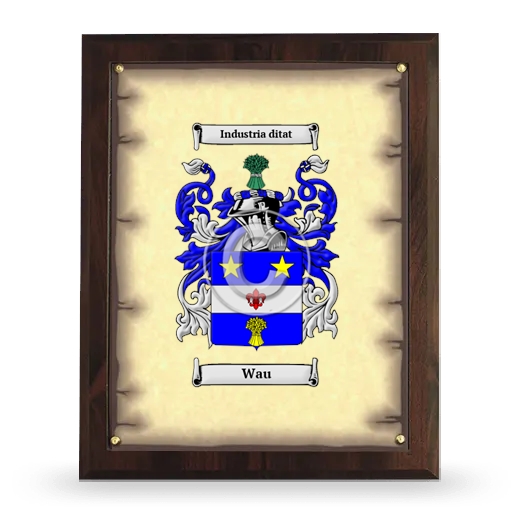 Wau Coat of Arms Plaque