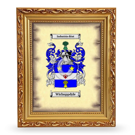 Wichuppdyle Coat of Arms Framed - Gold