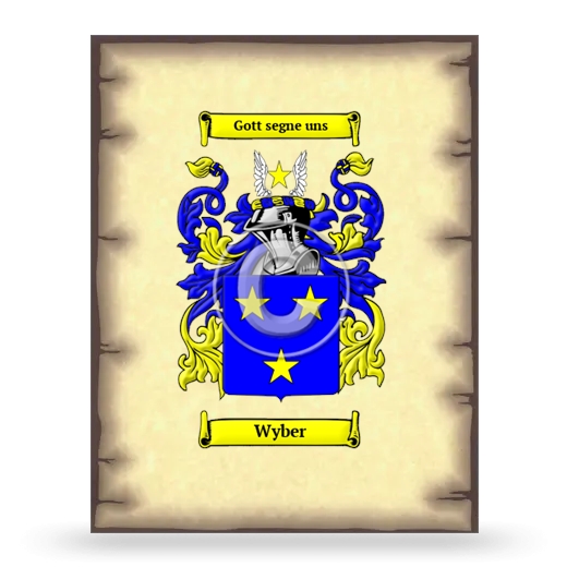 Wyber Coat of Arms Print